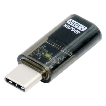 UC-103-TR USB4 Type C Male to Female 240W 40Gbps Data 8K Video Adapter for Nintendo Switch / Phone / Laptop