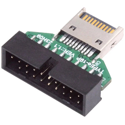 UC-141-TC004 Type-E IDC Socket USB 3.1 Front Panel Header to USB 3.0 20Pin Header Extension Adapter for Desktop Motherboard
