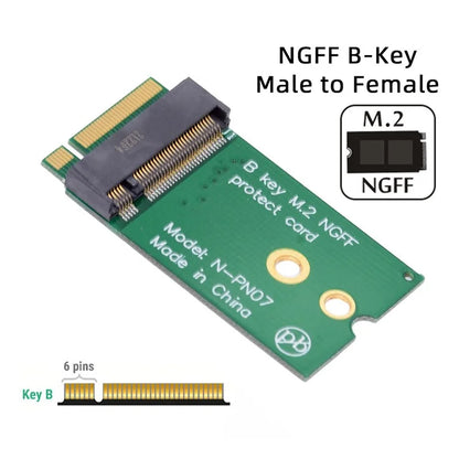 SA-068-BKEY NGFF B Key 22x30mm to 22x42mm Male to Female Extension Adapter for 2230 SSD LTE Card