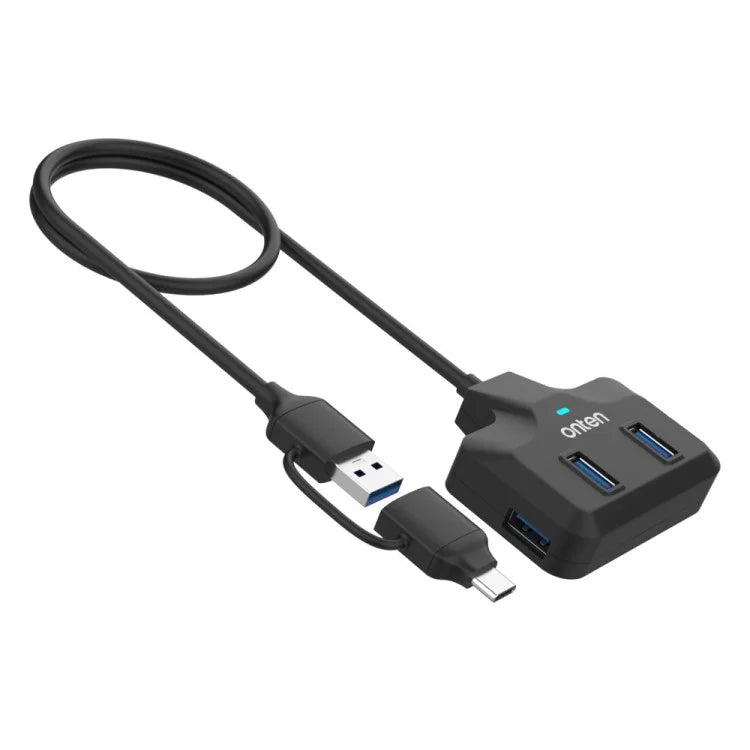 ONTEN OTN-UCA2310 USB3.0+USB2.0 4 Ports Type-C Hub with 0.5m Cable