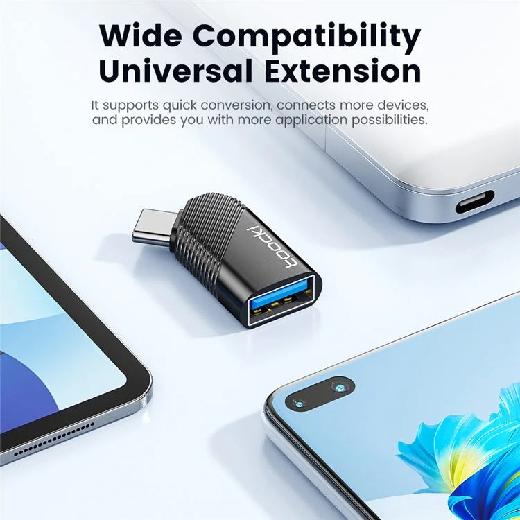 TOOCKI TQ-OTG06 Type-C Male to USB 3.0 Female Converter 5Gbps Data Adapter