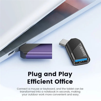 TOOCKI TQ-OTG06 Type-C Male to USB 3.0 Female Converter 5Gbps Data Adapter