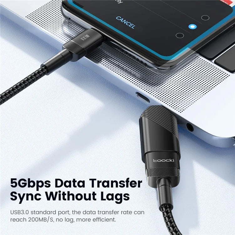 TOOCKI TQ-OTG06 Type-C Male to USB 3.0 Female Converter 5Gbps Data Adapter