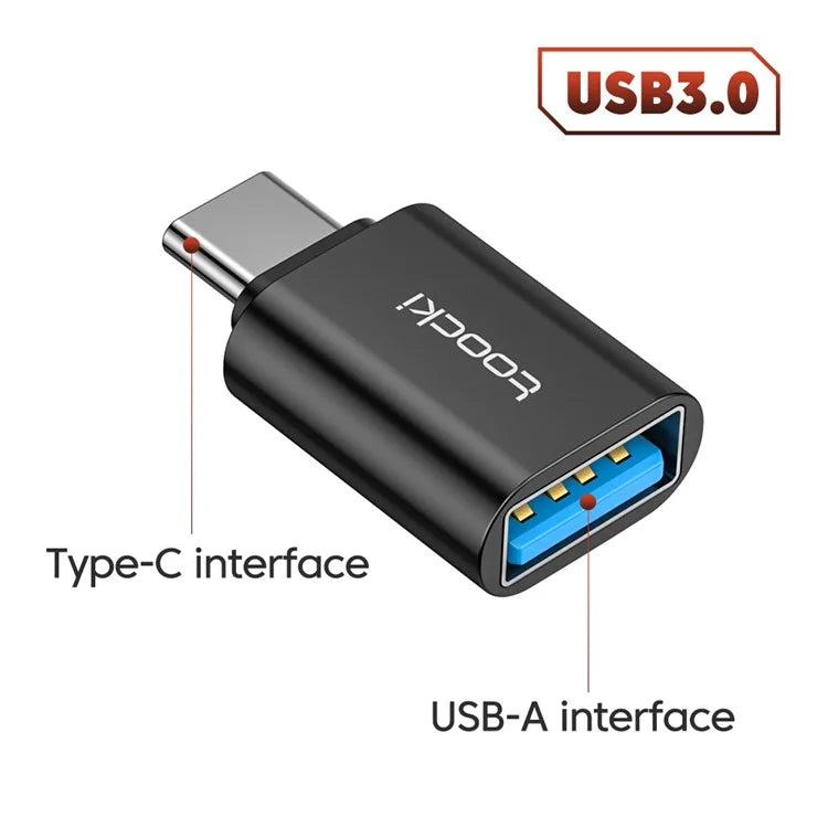 TOOCKI TQ-OTG01 5Gbps USB3.0 Female to Type-C Male Adapter Mini Converter