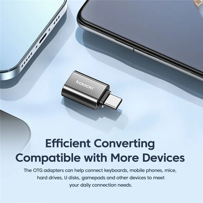 TOOCKI TQ-OTG01 5Gbps USB3.0 Female to Type-C Male Adapter Mini Converter