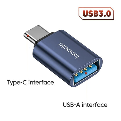 TOOCKI TQ-OTG01 5Gbps USB3.0 Female to Type-C Male Adapter Mini Converter