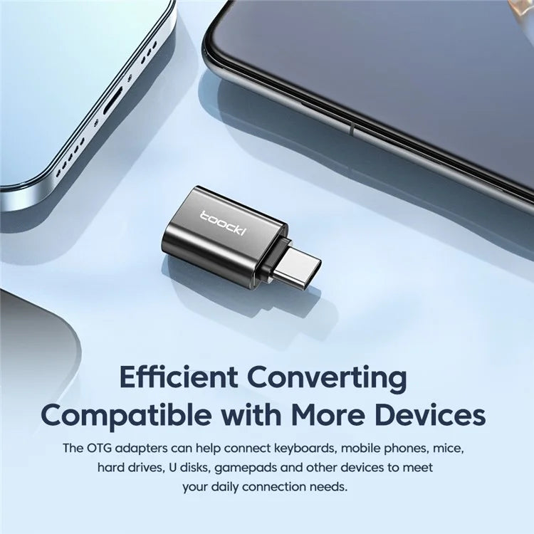 TOOCKI TQ-OTG01 5Gbps USB3.0 Female to Type-C Male Adapter Mini Converter