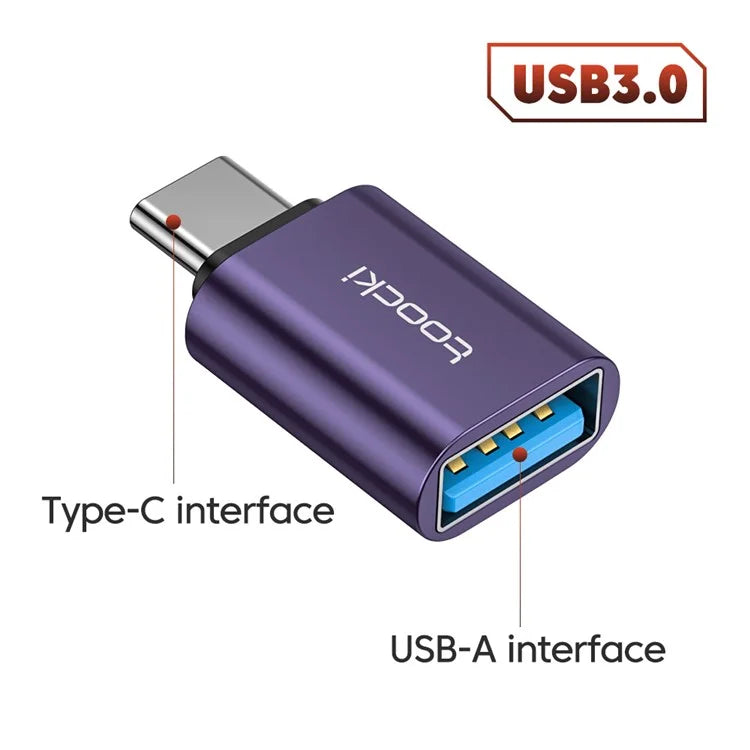 TOOCKI TQ-OTG01 5Gbps USB3.0 Female to Type-C Male Adapter Mini Converter