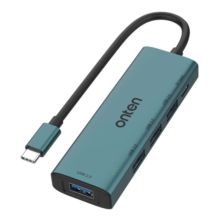 ONTEN UC119 5-in-1 USB-C to USB3.0 + 3xUSB2.0 + USB-C Input Adapter USB Hub