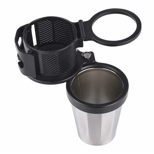 360° Rotation Vehicle Cup Holder Heat Preservation 3 in 1 Foldable Cell Phone Mount