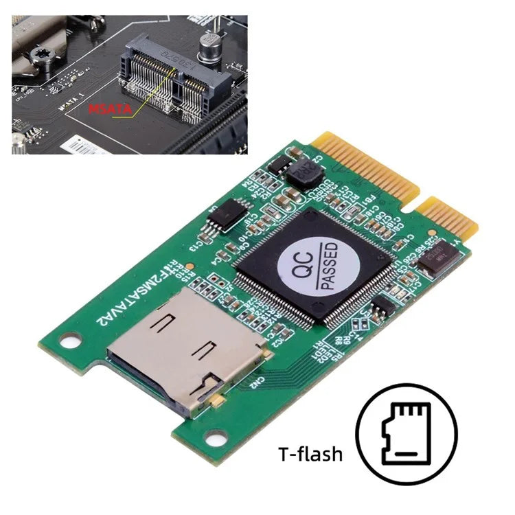 EP-041-3050MM 30x50mm MSATA to T-Flash TF Card Reader Adapter Board for Industrial Mobile SSD
