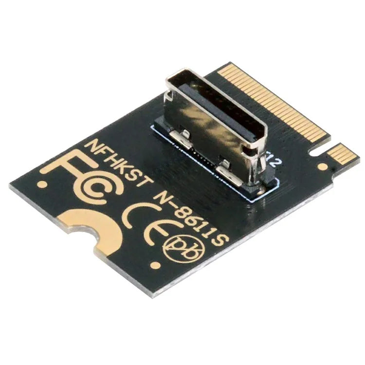 SF-023-2230MM 2230 PCI-E4.0 M.2 M-key to OCuLink SFF-8612 SFF-8611 Vertical Host Adapter for NVME U.2 SSD eGPU