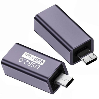 U2-010-MM 2Pcs USB 2.0 B Type Female to Mini USB & Micro Male Extension Adapter for Printer Phone Disk