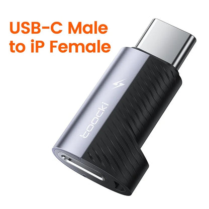 TOOCKI TQ-OTG11 USB-C Male to iP Female 60W Data Adapter 480Mbps Data Transmission