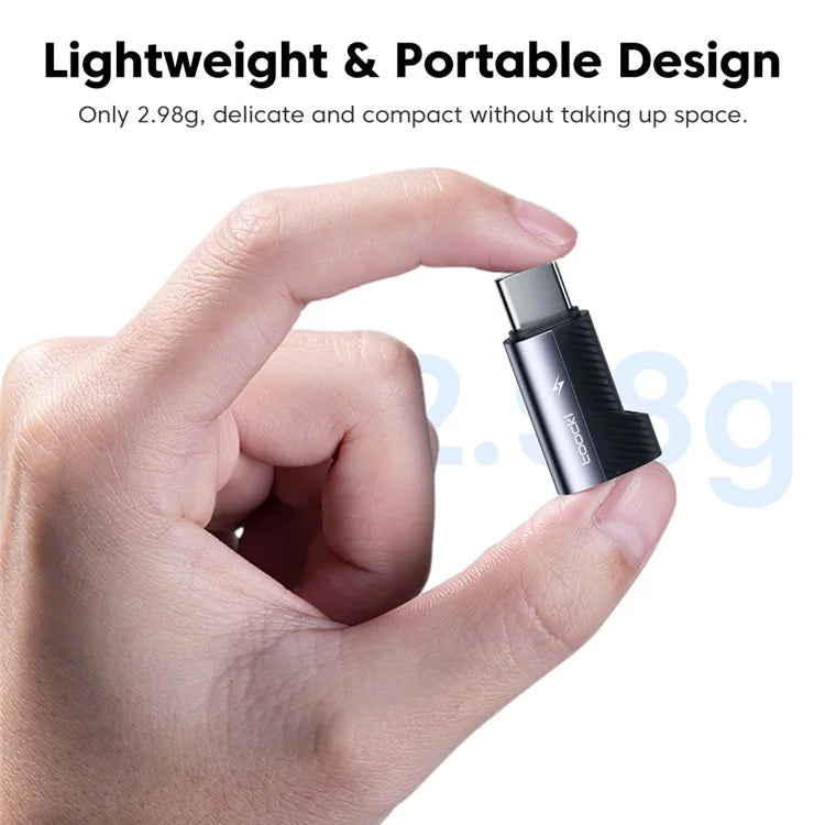 TOOCKI TQ-OTG11 USB-C Male to iP Female 60W Data Adapter 480Mbps Data Transmission