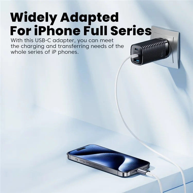 TOOCKI TQ-OTG11 USB-C Male to iP Female 60W Data Adapter 480Mbps Data Transmission
