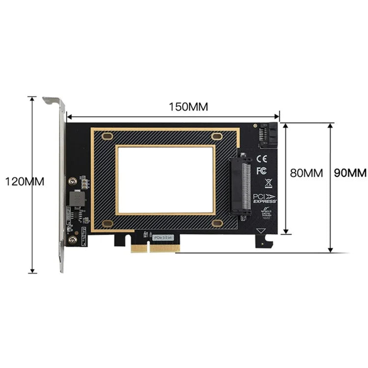 TXB124 SFF8639 SSD Solid State Drive Conversion Card PCIE X4 to U.2 Adapter Card