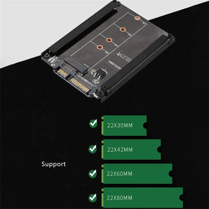 TXB007 M.2 NGFF to SATA 3.0 Adapter Card B Key 2.5-Inch SSD Converter