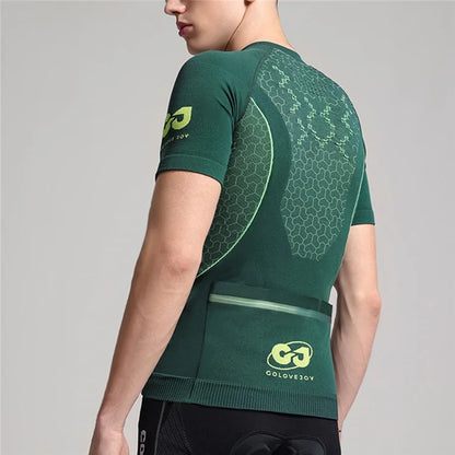 GOLOVEJOY QXF01 Outdoor Cycling Top Quick Dry Men Compression Short Sleeve T-Shirt