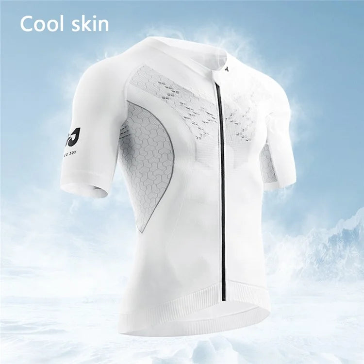 GOLOVEJOY QXF01 Outdoor Cycling Top Quick Dry Men Compression Short Sleeve T-Shirt