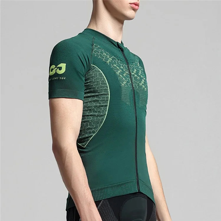 GOLOVEJOY QXF01 Outdoor Cycling Top Quick Dry Men Compression Short Sleeve T-Shirt