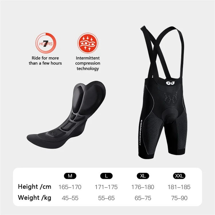 GOLOVEJOY QXF03 Outdoor Cycling Bib Pants Breathable Padded Biking Bib Shorts