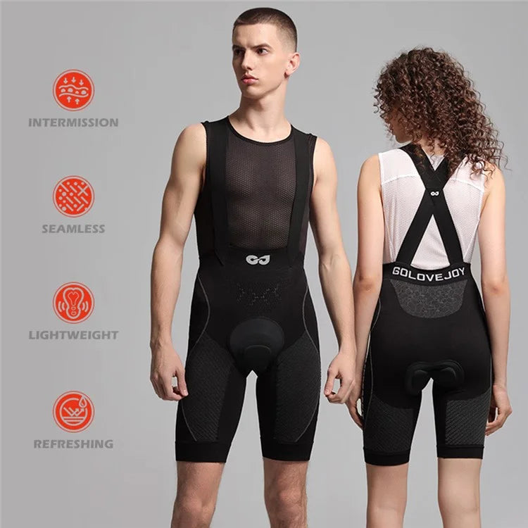 GOLOVEJOY QXF03 Outdoor Cycling Bib Pants Breathable Padded Biking Bib Shorts