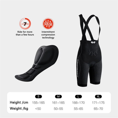 GOLOVEJOY QXF03 Outdoor Cycling Bib Pants Breathable Padded Biking Bib Shorts