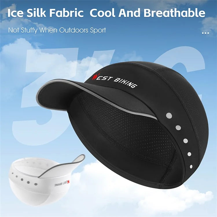 WEST BIKING YP0201426 Breathable Ice Silk Summer Hat Outdoor Cycling Helmet Liner Cap