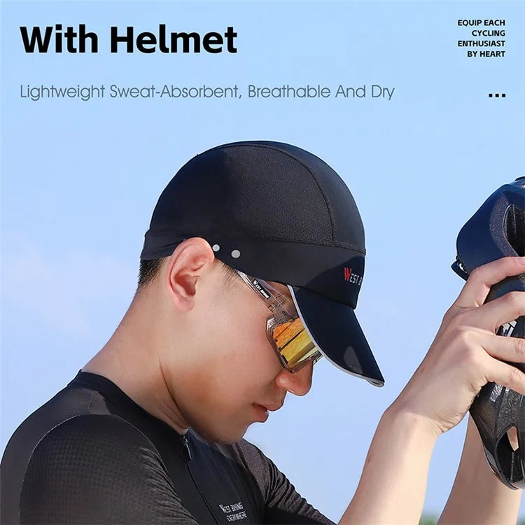 WEST BIKING YP0201426 Breathable Ice Silk Summer Hat Outdoor Cycling Helmet Liner Cap