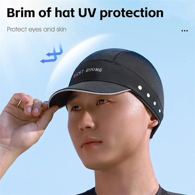 WEST BIKING YP0201426 Breathable Ice Silk Summer Hat Outdoor Cycling Helmet Liner Cap