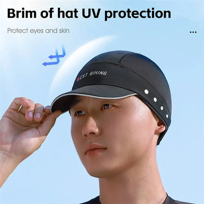 WEST BIKING YP0201426 Breathable Ice Silk Summer Hat Outdoor Cycling Helmet Liner Cap