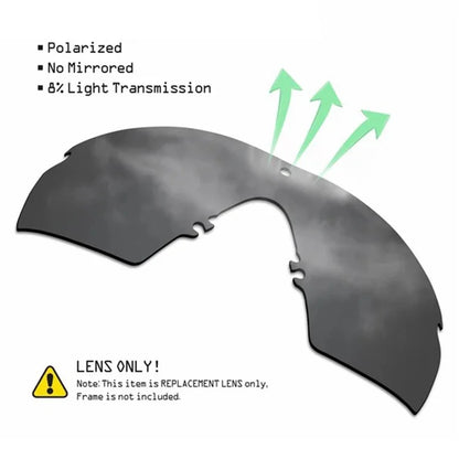 1Pair Replacement Lenses for Oakley Radar M Frame 2.0 Sunglasses (Includes Cleaning Cloth)