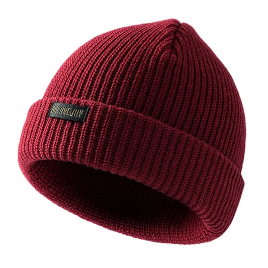 GOLOVEJOY DMZ104 Retro Fleece Knitted Hat Windproof Ear Protection Winter Cap One Size for Men