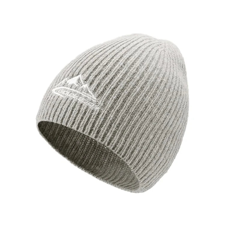 GOLOVEJOY DMZ93 45% Cotton Wool Warm Winter Beanie Hats Thermal Thick Knited Cap One Size for Men