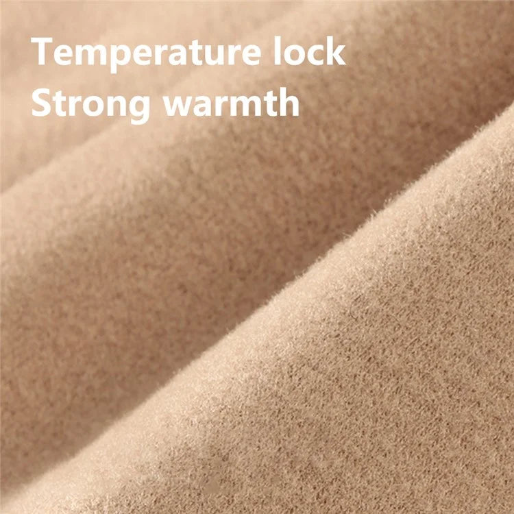 GOLOVEJOY DWJ47 82cm Retro Men Winter Scarf Warm De Rong Velvet Outdoor Windproof Scarf