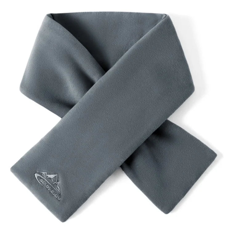 GOLOVEJOY DWJ47 82cm Retro Men Winter Scarf Warm De Rong Velvet Outdoor Windproof Scarf