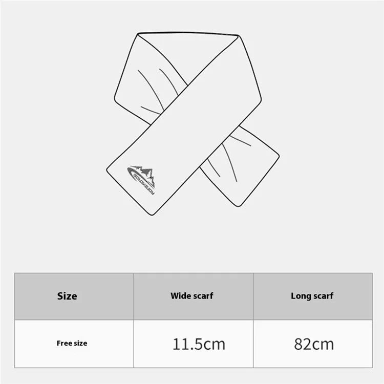 GOLOVEJOY DWJ47 82cm Retro Men Winter Scarf Warm De Rong Velvet Outdoor Windproof Scarf