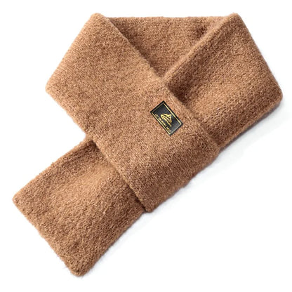 GOLOVEJOY DWJ47 77cm Retro Faux Mohair Men Winter Scarf Warm Outdoor Windproof Scarf