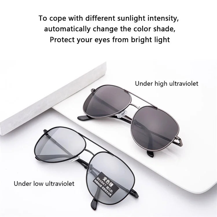 Photochromic Driving Glasses UV Protection Outdoor Sunglasses Eyewear