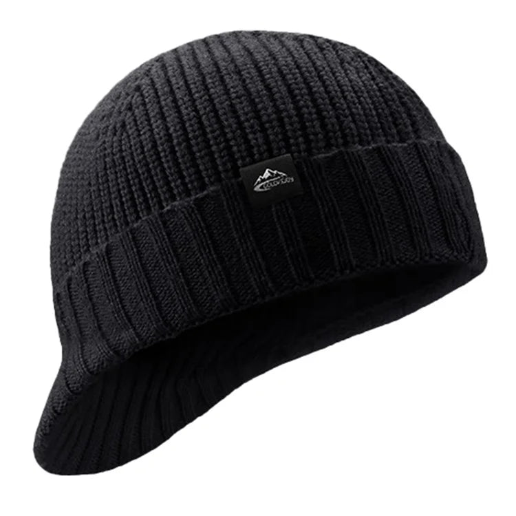 GOLOVEJOY DMZ94 Women Winter Short Brim Warm Cap Windproof Knitted Duckbill Hat