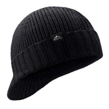 GOLOVEJOY DMZ94 Women Winter Short Brim Warm Cap Windproof Knitted Duckbill Hat