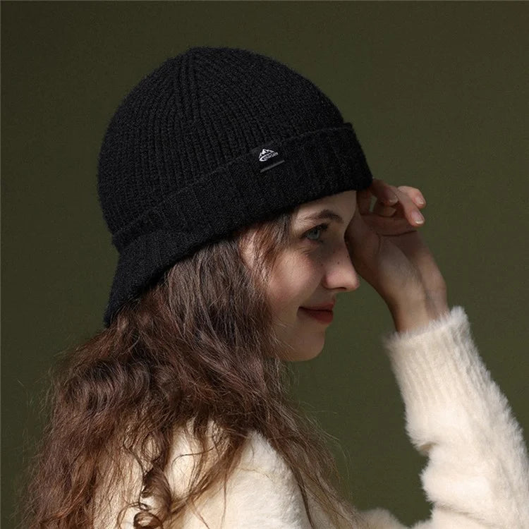 GOLOVEJOY DMZ94 Women Winter Short Brim Warm Cap Windproof Knitted Duckbill Hat