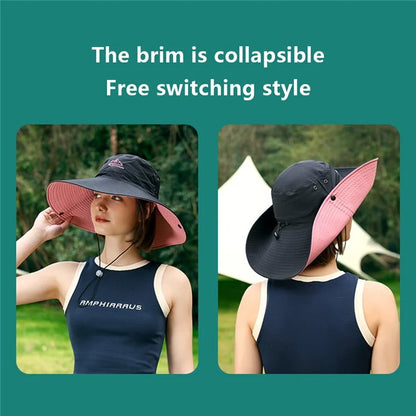 GOLOVEJOY Summer Hat Wide Brim UPF 50+ UV Protection  Fishing Cap