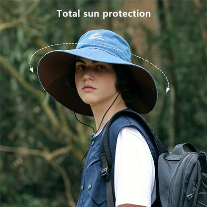 GOLOVEJOY Summer Hat Wide Brim UPF 50+ UV Protection  Fishing Cap