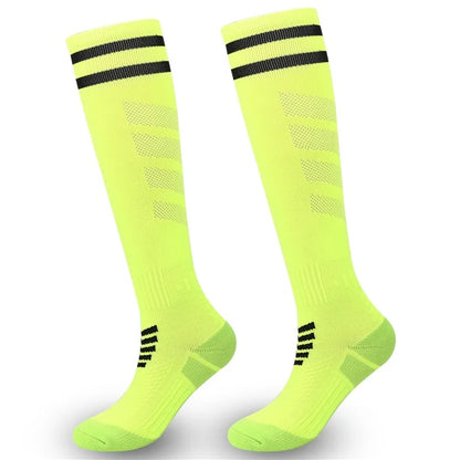 A5139 1 Pair Soccer Socks Striped Design Football High Tube Sports Socks, Size: S