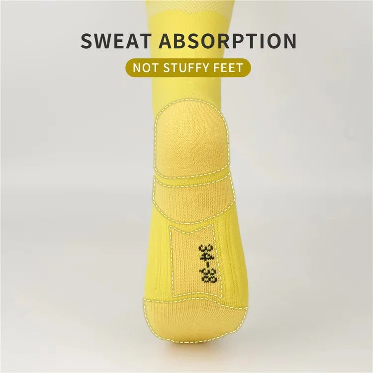 A5139 1 Pair Soccer Socks Striped Design Football High Tube Sports Socks, Size: M