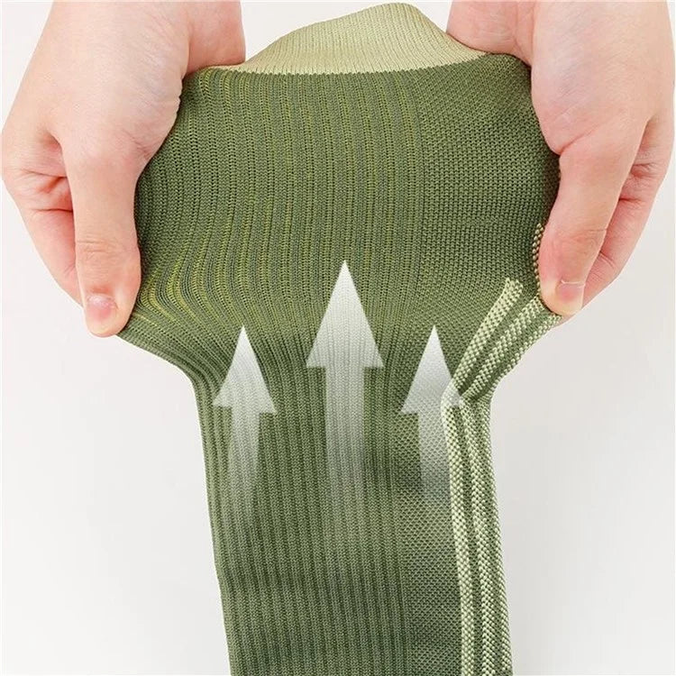 A6601 1 Pair Soccer Compression Socks Calf Knee High Tube Running Sweat-Absorbed Stockings