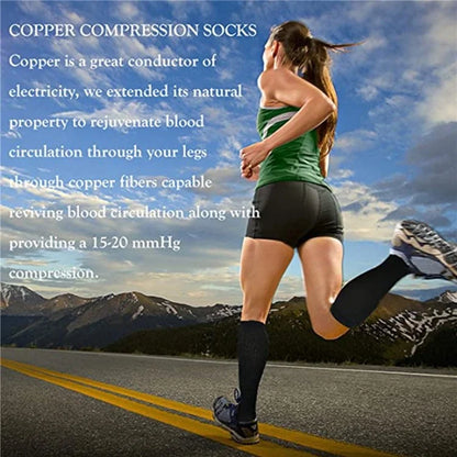 A5110 1 Pair Fitness Compression Socks Anti-Slip Calf High Tube Compression Stockings