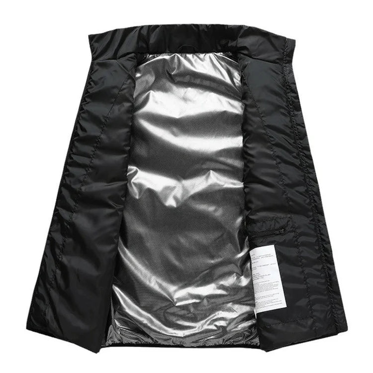 M01 Winter 26 Heating Zones Warm Jacket Outdoor 3-Gear Electric Heated Zipper Vest (Without Power Bank)